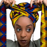 African Printed Hair Accessories in National Style Material - Himpall